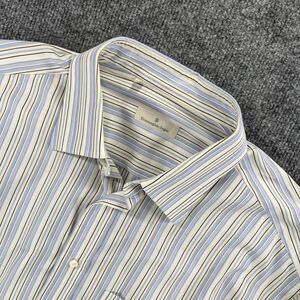 Ermenegildo Zegna Men’s Dress Shirt 43 17 XL Striped Long Sleeve Italy